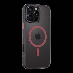 Husa Tactical MagForce Hyperstealth 2.0 pentru iPhone 16 Pro Max, Negru/Roșu