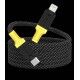 Cablu Magnetic Împletit Tactical MagRope USB-C la Lightning, 1m, Negru/Galben Cablu Magnetic Împletit Tactical MagRope USB-C la Lightning, 1m, Negru/Galben (Bakr, 57983121891) by www.silkase.ro