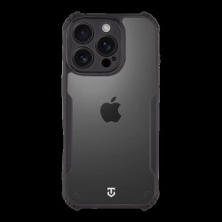 Husa Tactical Quantum Stealth pentru Apple iPhone 16 Pro, Transparent/Negru