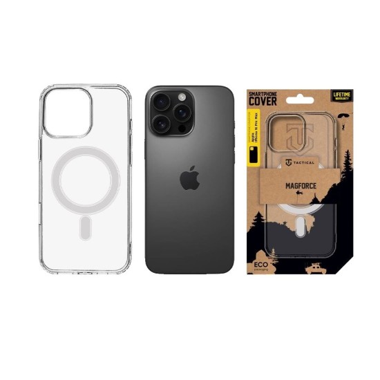 Husa Tactical MagForce (MagSafe) pentru Apple iPhone 16 Pro Max, Transparentă (Bakr, 57983121937) by www.silkase.ro