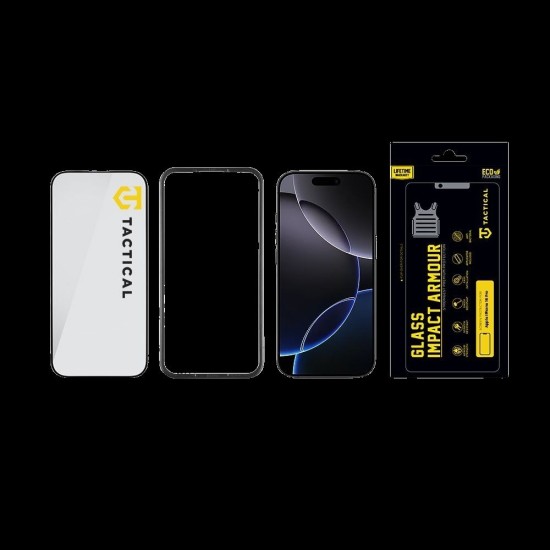 Folie de Sticlă Tactical Glass Impact Armour pentru Apple iPhone 16 Pro / 17 (Bakr, 57983121946) by www.silkase.ro