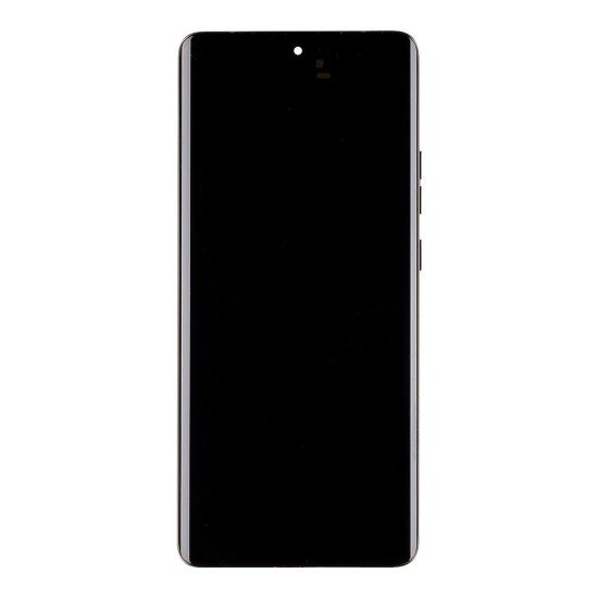 Modul Display LCD cu Touchscreen și Ramă pentru Motorola Edge 50 Ultra, Gri (Forest Grey) (Service Pack) (Bakr, 5D68C24483) by www.silkase.ro