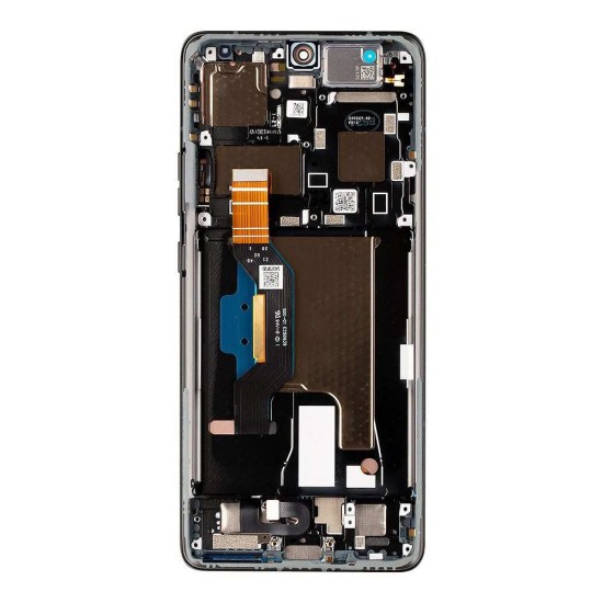 Modul Display LCD cu Touchscreen și Ramă pentru Motorola Edge 50 Ultra, Gri (Forest Grey) (Service Pack) (Bakr, 5D68C24483) by www.silkase.ro