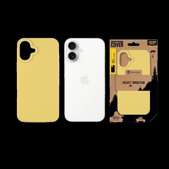Husa Tactical Velvet Smoothie pentru Apple iPhone 16 Plus, Galben (Banana) Husa Tactical Velvet Smoothie pentru Apple iPhone 16 Plus, Galben (Banana) (Bakr, 57983122515) by www.silkase.ro