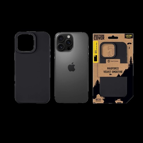 Husa Tactical MagForce Velvet Smoothie (MagSafe) pentru Apple iPhone 16 Pro Max, Gri (Asphalt) (Bakr, 57983122582) by www.silkase.ro
