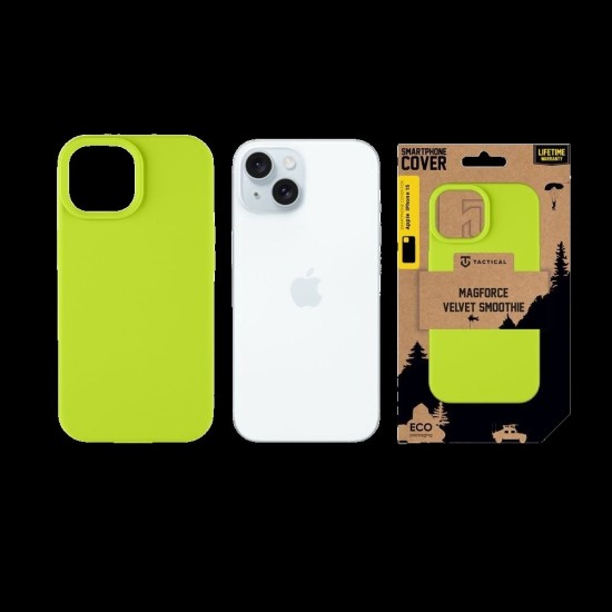 Husa Tactical MagForce Velvet Smoothie (MagSafe) pentru Apple iPhone 15, Verde (Avocado) Husa Tactical MagForce Velvet Smoothie (MagSafe) pentru Apple iPhone 15, Verde (Avocado) (Bakr, 57983122592) by www.silkase.ro