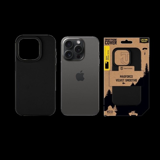Husa Tactical MagForce Velvet Smoothie (MagSafe) pentru Apple iPhone 15 Pro, Gri (Asphalt) Husa Tactical MagForce Velvet Smoothie (MagSafe) pentru Apple iPhone 15 Pro, Gri (Asphalt) (Bakr, 57983122601) by www.silkase.ro
