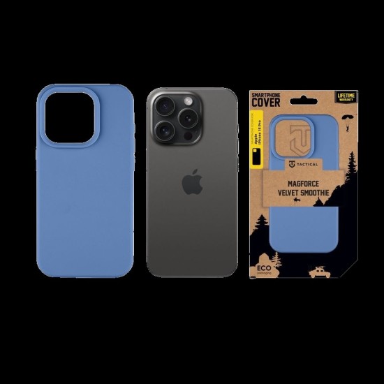 Husa Tactical MagForce Velvet Smoothie (MagSafe) pentru Apple iPhone 15 Pro, Albastru (Avatar) Husa Tactical MagForce Velvet Smoothie (MagSafe) pentru Apple iPhone 15 Pro, Albastru (Avatar) (Bakr, 57983122602) by www.silkase.ro