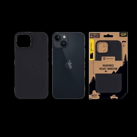 Husa Tactical MagForce Velvet Smoothie (MagSafe) pentru Apple iPhone 14, Gri (Asphalt) (Bakr, 57983122618) by www.silkase.ro