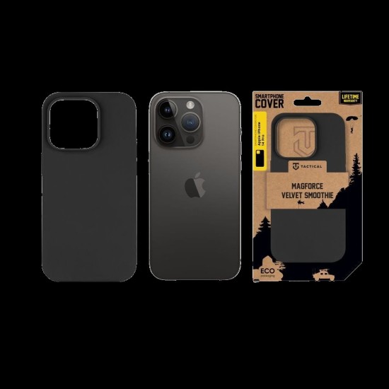 Husa Tactical MagForce Velvet Smoothie (MagSafe) pentru Apple iPhone 14 Pro, Gri (Asphalt) Husa Tactical MagForce Velvet Smoothie (MagSafe) pentru Apple iPhone 14 Pro, Gri (Asphalt) (Bakr, 57983122626) by www.silkase.ro