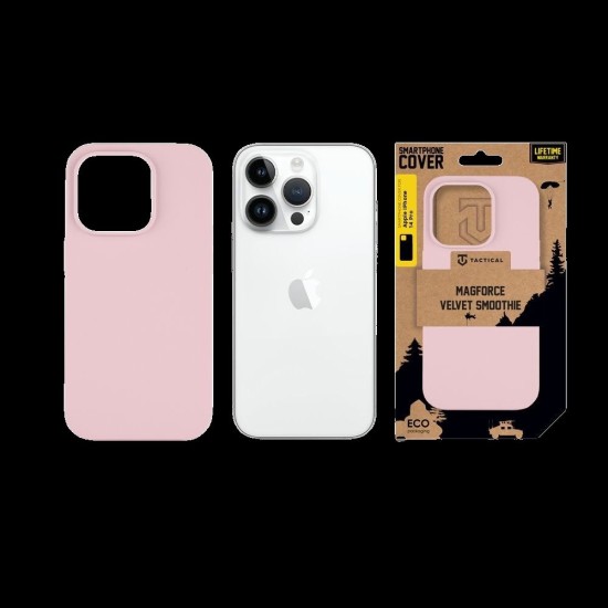Husa Tactical MagForce Velvet Smoothie (MagSafe) pentru Apple iPhone 14 Pro, Roz (Pink Panther) (Bakr, 57983122633) by www.silkase.ro
