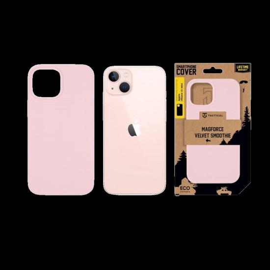 Husa Tactical MagForce Velvet Smoothie (MagSafe) pentru Apple iPhone 13 mini, Roz (Pink Panther) (Bakr, 57983122645) by www.silkase.ro
