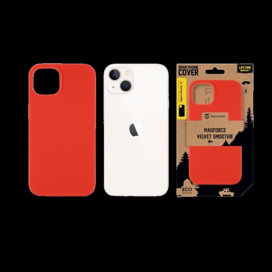 Husa Tactical MagForce Velvet Smoothie (MagSafe) pentru Apple iPhone 13, Roșu (Chilli) Husa Tactical MagForce Velvet Smoothie (MagSafe) pentru Apple iPhone 13, Roșu (Chilli) (Bakr, 57983122651) by www.silkase.ro