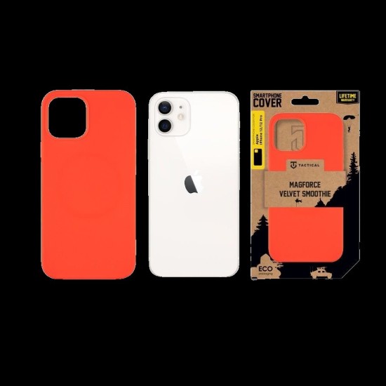 Husa Tactical MagForce Velvet Smoothie (MagSafe) pentru Apple iPhone 12 / 12 Pro, Roșu (Chilli) Husa Tactical MagForce Velvet Smoothie (MagSafe) pentru Apple iPhone 12 / 12 Pro, Roșu (Chilli) (Bakr, 57983122667) by www.silkase.ro