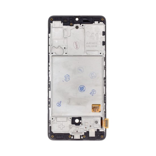 Modul Display LCD cu Touchscreen și Ramă pentru Samsung Galaxy A41 (A415), Negru (Bakr, 57983122802) by www.silkase.ro