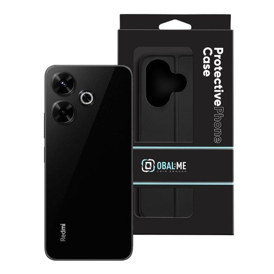 Husa OBAL:ME SmoothTouch pentru Xiaomi Redmi 13 4G / 5G, Neagra (Bakr, 57983123110) by www.silkase.ro