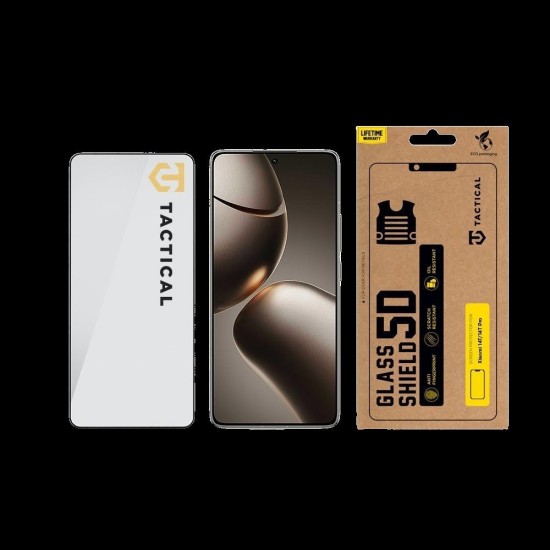 Folie de Sticlă 5D Tactical Glass Shield pentru Xiaomi 14T / 14T Pro, Neagră (Bakr, 57983123200) by www.silkase.ro