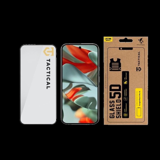 Folie de Sticlă 5D Tactical Glass Shield pentru Google Pixel 9 Pro XL, Neagră (Bakr, 57983123256) by www.silkase.ro