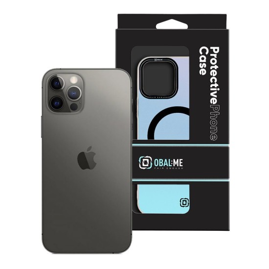 Husa OBAL:ME HoloMag (MagSafe) pentru Apple iPhone 12 / 12 Pro, Neagra (Bakr, 57983123329) by www.silkase.ro