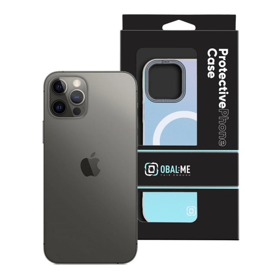 Husa OBAL:ME HoloMag (MagSafe) pentru Apple iPhone 12 / 12 Pro, Alba (Bakr, 57983123330) by www.silkase.ro