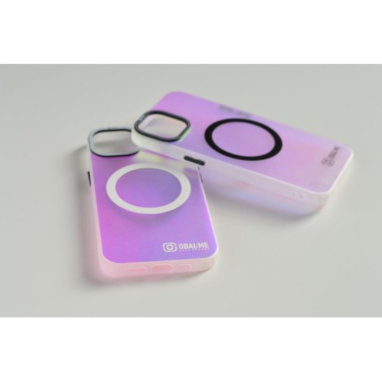 Husa OBAL:ME HoloMag (MagSafe) pentru Apple iPhone 12 / 12 Pro, Alba (Bakr, 57983123330) by www.silkase.ro