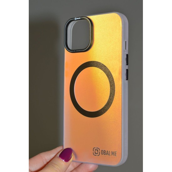 Husa OBAL:ME HoloMag (MagSafe) pentru Apple iPhone 13, Neagra (Bakr, 57983123332) by www.silkase.ro