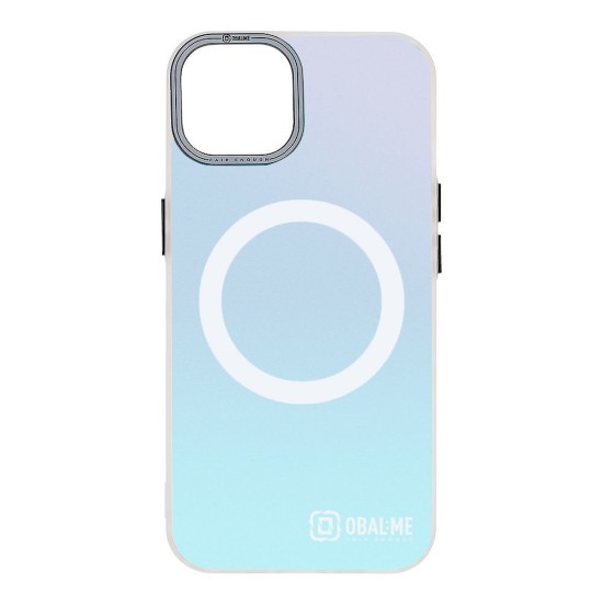 Husa OBAL:ME HoloMag (MagSafe) pentru Apple iPhone 14, Alba (Bakr, 57983123338) by www.silkase.ro