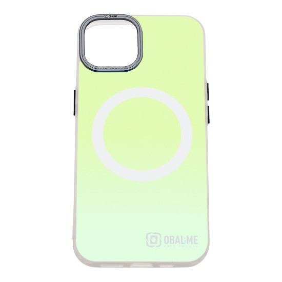 Husa OBAL:ME HoloMag (MagSafe) pentru Apple iPhone 14, Alba (Bakr, 57983123338) by www.silkase.ro