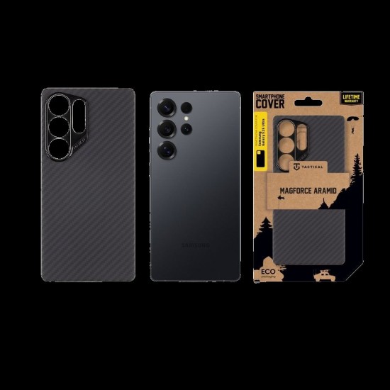 Husa Tactical MagForce Aramidă (MagSafe) pentru Samsung Galaxy S25 Ultra, Neagră Husa Tactical MagForce Aramidă (MagSafe) pentru Samsung Galaxy S25 Ultra, Neagră (Bakr, 57983123713) by www.silkase.ro