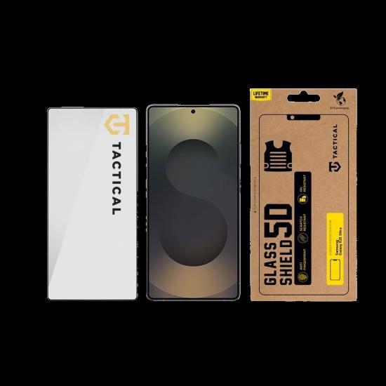 Folie de Sticlă 5D Tactical Glass Shield pentru Samsung Galaxy S25 Ultra, Neagră (Bakr, 57983123720) by www.silkase.ro