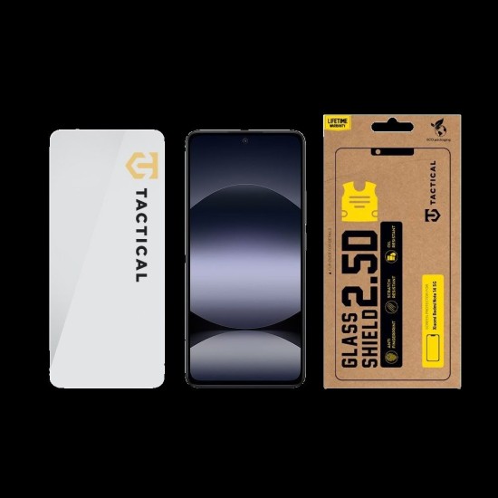 Folie de Sticlă Tactical Glass Shield 2.5D pentru Xiaomi Redmi Note 14 4G/5G / Poco X7 Pro 5G, Transparentă (Bakr, 57983124119) by www.silkase.ro