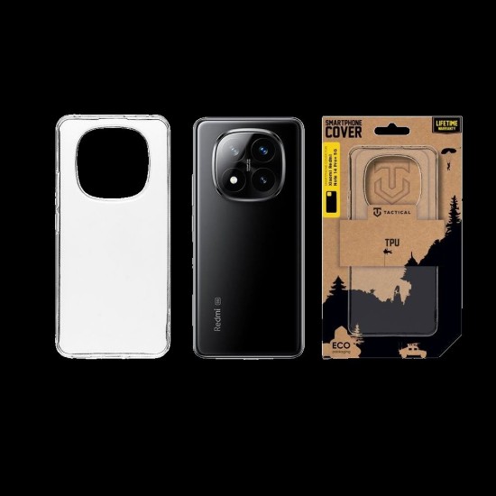 Husa Tactical TPU pentru Xiaomi Redmi Note 14 Pro+ 5G, Transparentă (Bakr, 57983124201) by www.silkase.ro