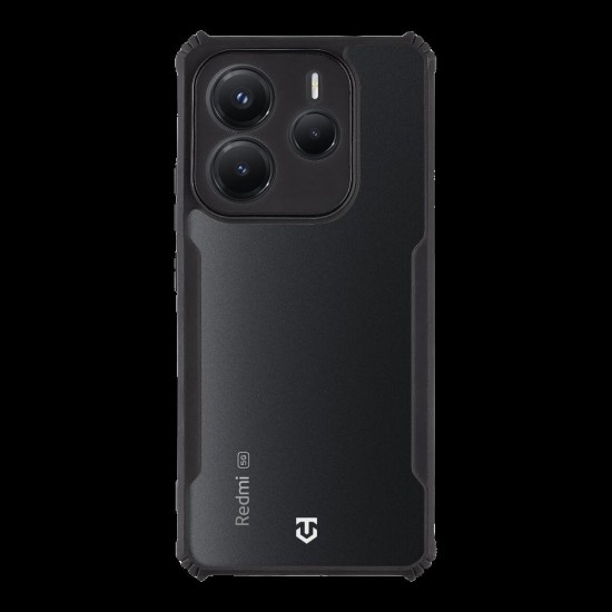 Husa Tactical Quantum Stealth pentru Xiaomi Redmi Note 14 5G, Transparent/Negru (Bakr, 57983124212) by www.silkase.ro