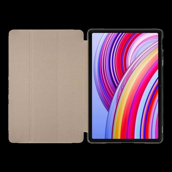 Husa Tactical Book Tri Fold pentru Xiaomi Redmi Pad Pro, Neagra (Bakr, 57983124224) by www.silkase.ro