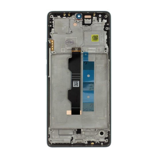 Modul Display LCD cu Touchscreen și Ramă pentru Xiaomi Redmi Note 13 Pro 4G, Verde (Service Pack) (Bakr, 56000100N600) by www.silkase.ro