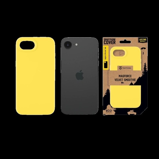 Husa Tactical MagForce Velvet Smoothie (MagSafe) pentru Apple iPhone 16e, Galben (Banana) (Bakr, 57983124296) by www.silkase.ro