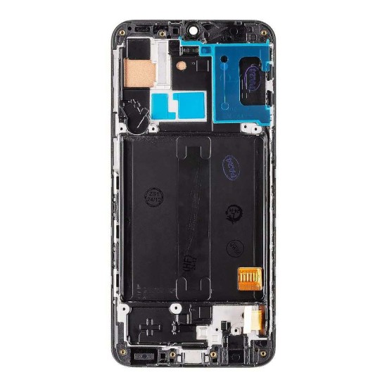 Modul Display LCD (Incell) cu Touchscreen și Ramă pentru Samsung Galaxy A40 (A405), Negru (Bakr, 57983124324) by www.silkase.ro