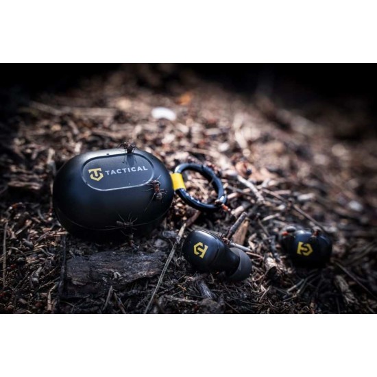 Căști Wireless TWS Tactical StrikePods Bug, Negru (CrudeOil) (Bakr, 57983124402) by www.silkase.ro