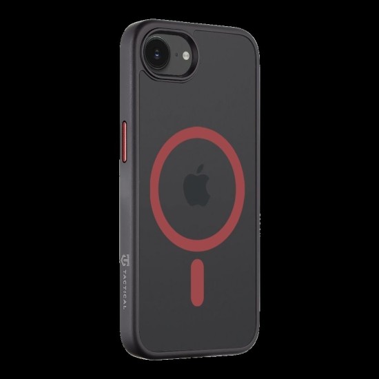 Husa Tactical MagForce Hyperstealth 2.0 pentru iPhone 16e, Negru/Roșu (Bakr, 57983124456) by www.silkase.ro