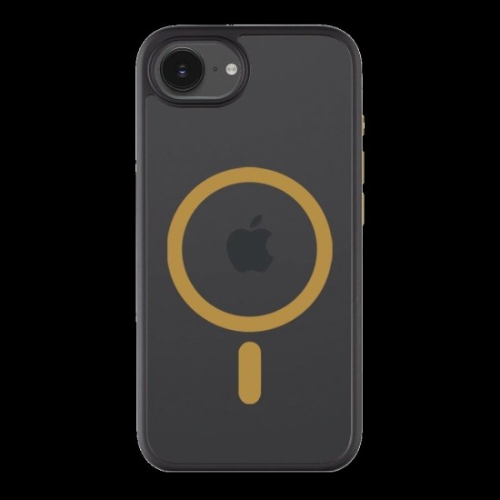 Husa Tactical MagForce Hyperstealth 2.0 pentru iPhone 16e, Negru/Galben (Bakr, 57983124457) by www.silkase.ro