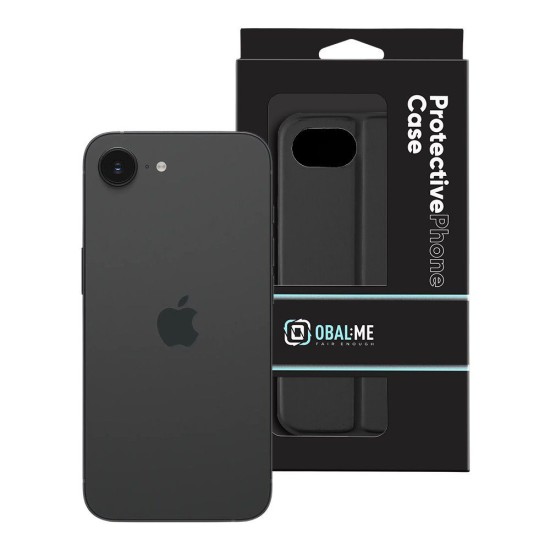 Husa OBAL:ME SmoothTouch pentru Apple iPhone 16e, Neagra (Bakr, 57983124525) by www.silkase.ro