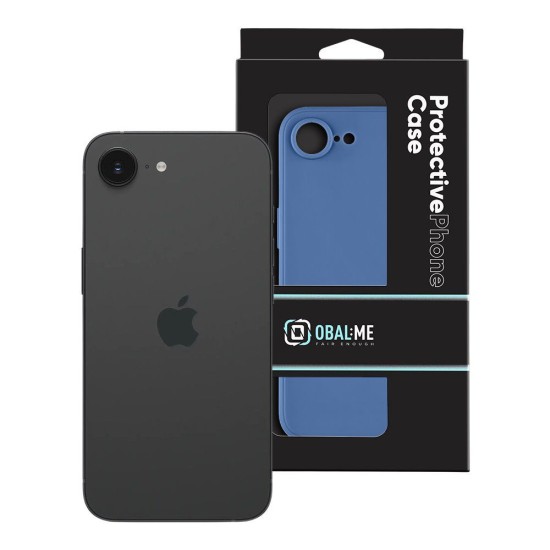 Husa OBAL:ME Matte TPU pentru Apple iPhone 16e, Albastru Închis (Bakr, 57983124556) by www.silkase.ro