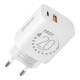 Încărcător Rețea OBAL:ME 20W (USB-A + USB-C), Alb Încărcător Rețea OBAL:ME 20W (USB-A + USB-C), Alb (Bakr, OM20WCA) by www.silkase.ro