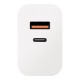 Încărcător Rețea OBAL:ME 25W (USB-A + USB-C), Alb Încărcător Rețea OBAL:ME 25W (USB-A + USB-C), Alb (Bakr, OM25WCA) by www.silkase.ro