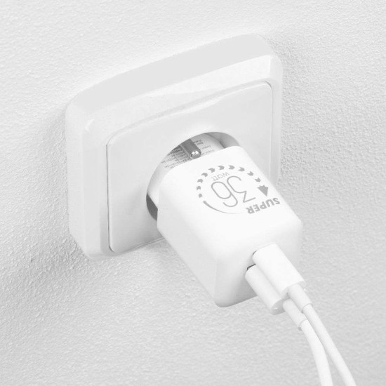 Încărcător Rețea OBAL:ME GaN 36W (USB-A + USB-C), Alb Încărcător Rețea OBAL:ME GaN 36W (USB-A + USB-C), Alb (Bakr, OM36WCA) by www.silkase.ro