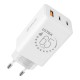 Încărcător Rețea OBAL:ME GaN 65W (USB-A + 2x USB-C), Alb Încărcător Rețea OBAL:ME GaN 65W (USB-A + 2x USB-C), Alb (Bakr, OM65W2CA) by www.silkase.ro