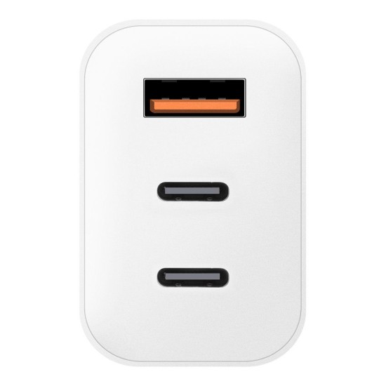 Încărcător Rețea OBAL:ME GaN 65W (USB-A + 2x USB-C), Alb Încărcător Rețea OBAL:ME GaN 65W (USB-A + 2x USB-C), Alb (Bakr, OM65W2CA) by www.silkase.ro