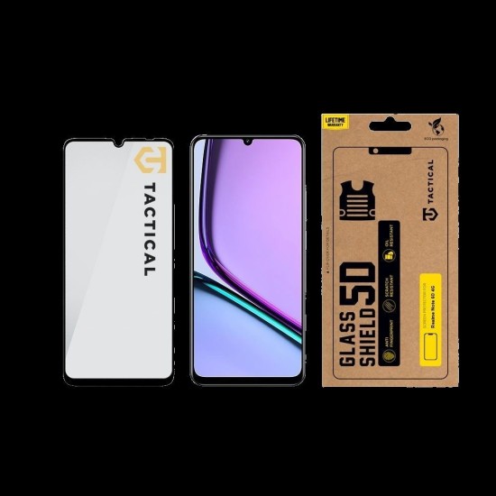 Folie de Sticlă 5D Tactical Glass Shield pentru Realme Note 60 4G, Neagră Folie de Sticlă 5D Tactical Glass Shield pentru Realme Note 60 4G, Neagră (Bakr, 57983124985) by www.silkase.ro