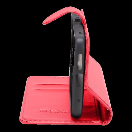 Husa Tactical Field Notes pentru Xiaomi Redmi Note 14 4G, Roșie (Bakr, 57983124990) by www.silkase.ro
