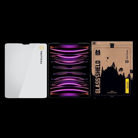 Folie de Sticlă Tactical Glass Shield pentru iPad Pro 12.9 (2018-2022), Transparentă (Bakr, 57983125001) by www.silkase.ro